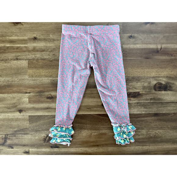 Matilda Jane Once Upon A Time Dazzling Potion Pink Green Knit Bow Dot Leggings 2 - Picture 4 of 7
